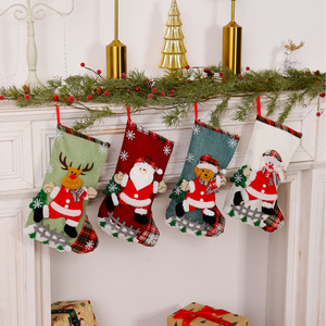 LINGKAI New Year Large Capacity Santa Claus <b>Christmas</b> Socks Xmas Party Supplies Tree Decoration Holiday <b>Gift</b> Giving <b>Bag</b> - Product Image 2
