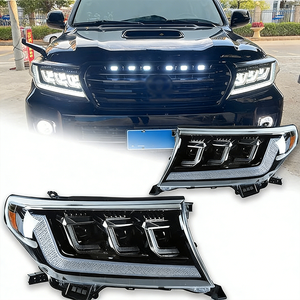 Faros Delanteros LED de Alto Rendimiento con 3 Lentes para <span class=keywords><strong>Toyota</strong></span> Land Cruiser LC200 FJ200, Faros Delanteros 2012-2015, Plug and Play, LC200 - Product Image 5