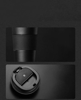 Tasse à café en acier inoxydable à double paroi de voyage avec logo personnalisé BORGE 510ml 380ml avec couvercle