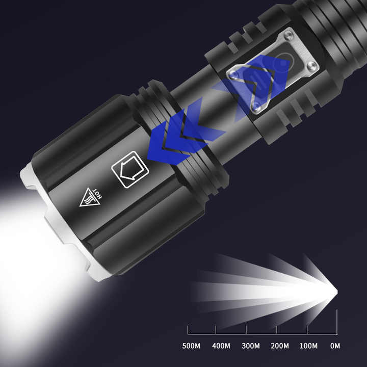 3000lumens Most Powerful Flashlight Rechargeable LED Torch Light XHP160 ...