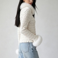 Manteau en fourrure de lapin de haute qualité Tyan, chaud pour l'hiver, veste en fourrure pour femmes, fourrure de lapin véritable, manteau réversible en fourrure de renard