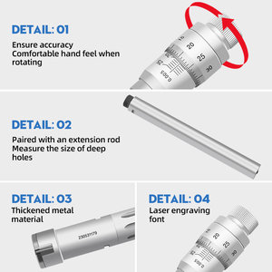Micrometro a Tre Punte HengLiang di Alta Qualità per Misurazioni del Diametro Interno dei Fori - Product Image 4