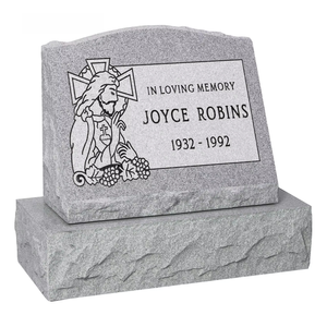 Оптовая продажа от производителя (OEM/ODM): Самые дешевые надгробия из черного гранита, наклонные памятники - Product Image 4