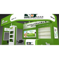 Équipement d'exposition, stands d'exposition modulaires à double étage, stand à deux niveaux avec éclairage LED