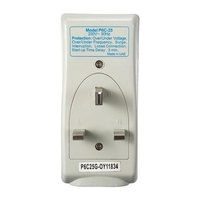 Prise de courant britannique sur sous la Protection de tension réglable 10A 2200W 220V protecteur De tension pièces de réfrigérateur