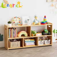 Meuble de rangement multifonctionnel moderne en bois, écologique, réglable, avec compartiments, pour les chambres d'enfants, style Montessori