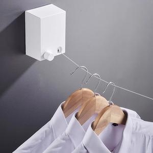 Wholesale Retractable Clothesline Stainless Seel Pull-Out Clothes-<b>Drying</b> Machine Rope Space-Saving Clothes <b>Drying</b> <b>Rack</b> for - Product Image 6