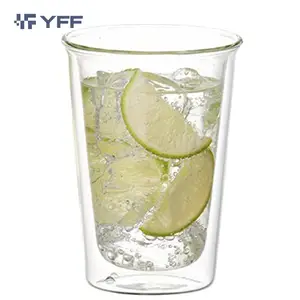 2021 Neues bestes Produkt Double Wall Wine Freeze Cooling Glass Cup Doppelwandige Glas becher