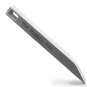 Work Record Stainless Steel Pry <b>Bar</b> 7mm Wedge <b>End</b> Multi Functional Keychain Tool For Home And Outdoor Use - Product Image 5