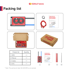 Daly Li-ion 13S 48V 60A BMS para paquete de baterías de iones de litio 18650 3.7V 60AH, sistema BMS, placa de <span class=keywords><strong>circuito</strong></span> NCM 13S 48V 60amp Daly - Product Image 6