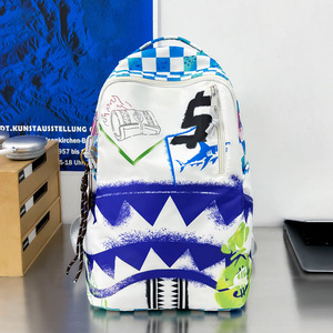 Cross-border mencasual backpack <b>college</b> student computer <b>bag</b> fashiontrendy camouflage school <b>bag</b> large capacity shark <b>bag</b> - Product Image 2