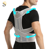 Correcteur de posture ergonomique SHILION, soutien lombaire élastique pour les épaules, pour une utilisation quotidienne assise ou debout, OEM ODM