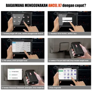 Le plus récent Scanner automobile Ancel X7 OBD2 Scanner professionnel système complet IMMO ABS huile EPB D-<span class=keywords><strong>P</strong></span>-<span class=keywords><strong>F</strong></span> réinitialiser l'outil de Diagnostic Bluetooth - Product Image 5