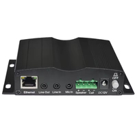Transmisor de Señal de Audio en Red SIP con Micrófono Incorporado, Enrutador de Audio para Transmisiones Públicas, Repetidor de Señal de Audio