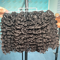 Vente en gros d'extensions de cheveux humains naturels ondulés bruts du Cambodge, 100% vierges, cuticules alignées, bouclés à la birmane, fournisseur de lots de cheveux humains