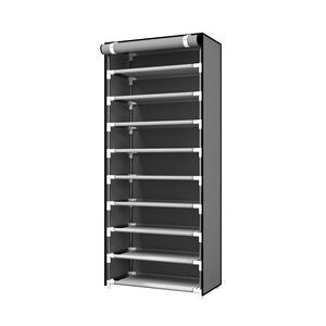 Zapatero Metálico Moderno y Simple <span class=keywords><strong>con</strong></span> <span class=keywords><strong>Cremallera</strong></span>, Mueble de Almacenamiento Multicapa para el Hogar, Multifuncional y a Prueba de Polvo - Product Image 5