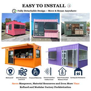 Container Prefabbricato da 20 Piedi per Mini Chiosco Bar <span class=keywords><strong>Mobile</strong></span> per Fast Food, Casa Container, Design Moderno, Caffetteria Container da Esterno, Pop-up Shop - Product Image 5