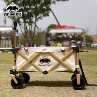 Chariot de camping pliable tout-terrain robuste, chariot de camping pliable de petite taille pour pique-nique en plein air