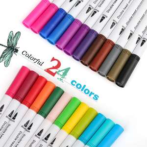 Marqueur de peinture à l'eau Bonvada 120 couleurs, double embout, pour étudiants, dessin, croquis, encre pigmentée à base d'eau non effaçable, marqueur artistique - Product Image 6