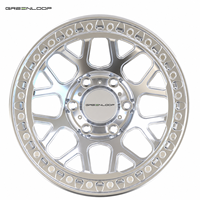 GREENLOOP 17x10J -12J Jante en aluminium forgée Beadlock à déport 30mm ET pour camion, 6x139.7 8x170, ET 35/40mm, 100mm pour la course de dragster
