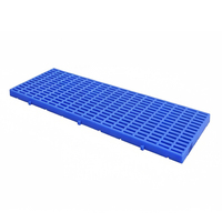 Palette de sol en plastique HUADU écologique, à 4 voies, étanche, simple face, pour entrepôt, charge dynamique de 200 kg pour le transport de marchandises