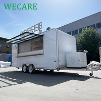 WECARE Camion de restauration mobile pour smoothies, jus, glaces, thé boba, café, avec équipement de cuisine complet