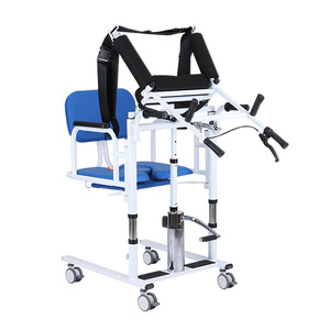 Patient Transfer Machine Height Adjustable <b>Commode</b> <b>Chair</b> With Safety Harness For Elderly Mobility Assistance - Product Image 1