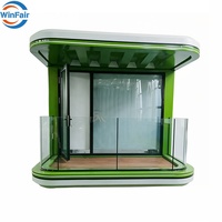 Maison préfabriquée de luxe WinFair de 40 pieds pour jardin, conteneur modulaire Thaïlande avec salle de bain pour cabane de camping / chambre de camping en plein air
