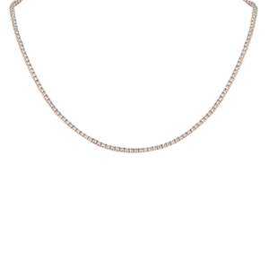 Collar de Lujo con Diamantes Cultivados en Laboratorio, Certificados por IGI, con Baño de Rodio en Oro Amarillo de 14K/18K, Corte Brillante, para Mujer, Ideal para Fiestas y Bodas - Product Image 1