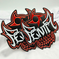 Patchs logo 3D métalliques brillants personnalisés en TPU thermocollant pour chapeaux, vêtements et marques de mode