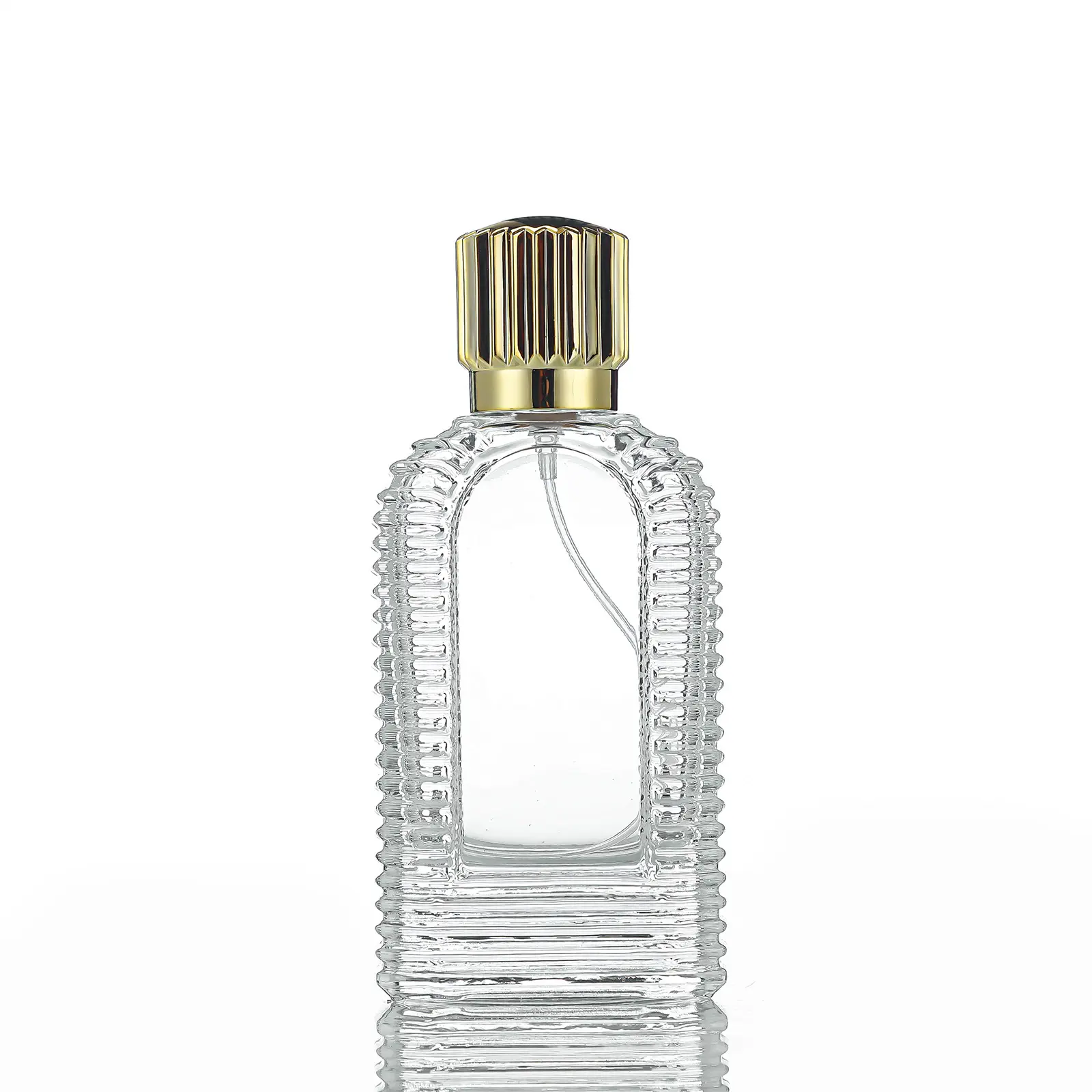 Design moderne Vente en gros Bouteille de parfum en verre de haute qualité personnalisée 50ml vide rechargeable