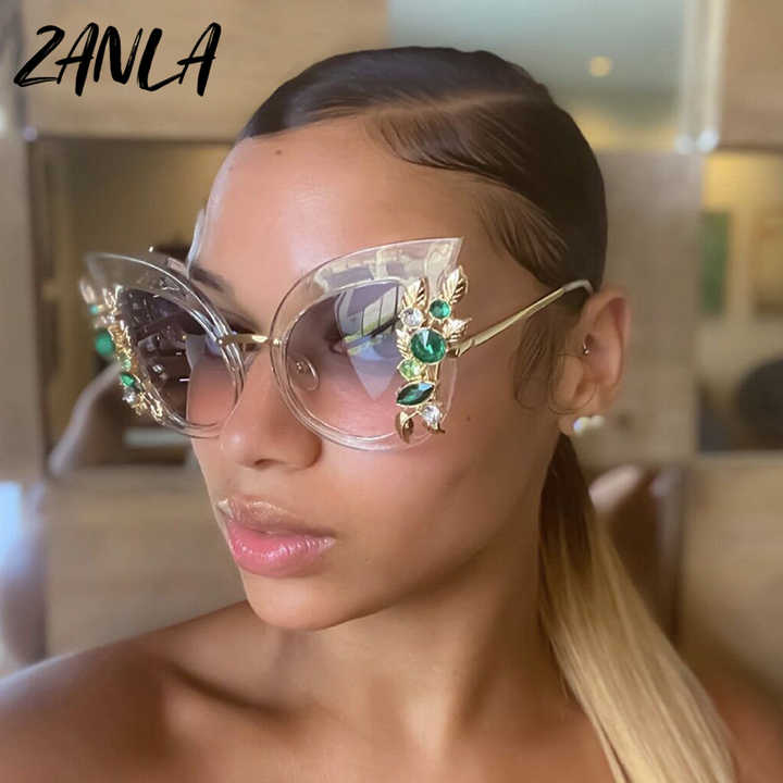 Alibaba Oversized Black Cat Eye Sunglasses Stylish Cat Eye