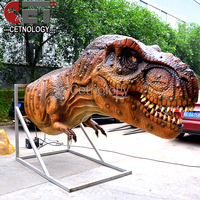 Modèle de tête de dinosaure réaliste de Zigong, très populaire pour les centres commerciaux, les costumes de dinosaures animatroniques et les musées de dinosaures