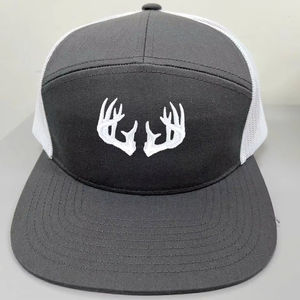 Gorra de camionero con logotipo 3D de 7 paneles personalizada, forma de marca de alta calidad 168, gorra exterior de caza al por mayor, gorra de camionero con malla trasera, tamaño adulto - Product Image 1