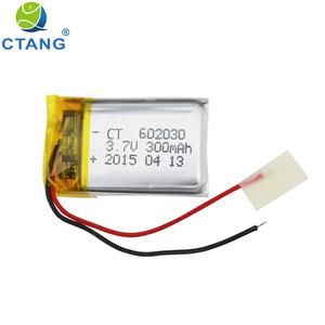 סין שטוח <span class=keywords><strong>li</strong></span> יון 602030 <span class=keywords><strong>3.7v</strong></span> 300mAh כיכר קטן lipo סוללה - Product Image 6
