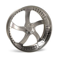 Velg Chrome 22x12 24x14 6x139.7 Warna Perak Hitam Rose Gold 6x5.5 22 26 Inch Pelek Mobil 24 Inch Velg Tempa untuk BMW