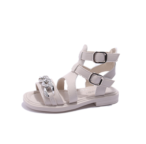 Summer New Style Girls Gold High Top Sandals <b>Soft</b>-soled Princess <b>Shoes</b> Retro Children <b>Shoes</b> - Product Image 6
