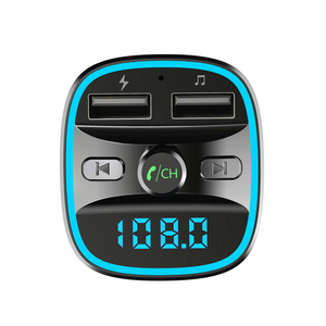 Agetunr T25บลูทูธไร้สายโมดูเลเตอร์แปลง USB คู่ชาร์จเร็วเครื่องส่งสัญญาณ FM ชุดรถยนต์ BT วิทยุ FM เครื่องเล่นเพลง <span class=keywords><strong>Mp3</strong></span>
