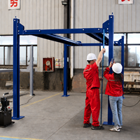 Lève-voiture hydraulique portable à quatre poteaux certifié CE pour garage domestique, fabriqué en Chine
