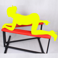 Ninghao Mobilier BDSM : Chaise de bondage, Banc sexuel avec dispositif de retenue à jambes écartées forcé, Tabouret à jambes écartées avec menottes, pour boutique de sex-toys adultes, vidéo Xxx
