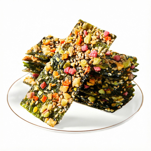 Baked Fruit &amp; <strong>Veggie</strong> Seaweed Crackers | Crunchy Nori Chips with Visible Vegetables | Non-<strong>Fried</strong> Healthy Snack - Product Image 2