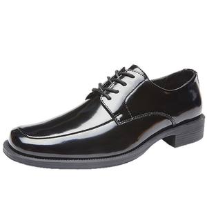 Chaussures habillées pour hommes en cuir de vachette première couche, personnalisées, neuves, à bord ouvert, style britannique, uniforme trois sections - Product Image 4