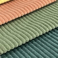 Tissu d'Ameublement Tissé en Velours Côtelé 100 % Polyester pour Textile de Maison Respirant et Uni, Idéal pour Canapés, Lits pour Chiens et Chats, Jouets Teints et Sacs