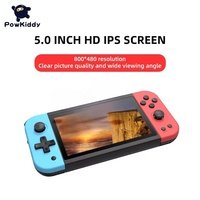 Console de jeu portable miniature X51 avec grand écran de 5 pouces, système Linux, prise en charge des émulateurs avec 3000 jeux, lecteur de jeux vidéo X16