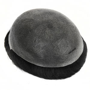 Sistema di Sostituzione Capelli TOPUNIQUE CNG 0.03-0.04mm 6 Pollici Super Sottile Remy Naturale Indiano Ondulato 90% Base in PU per <span class=keywords><strong>Uomo</strong></span> Destrorso - Product Image 3