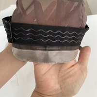 Bonnet de perruque ventilé en silicone avec fermeture réglable en dentelle et trame en maille Spandex, idéal pour la fabrication de perruques – Vente en gros