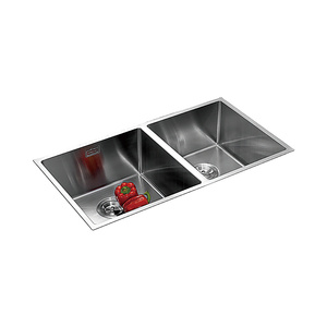 Fregadero de cocina satinado cepillado 710x480mm de un solo tazón de acero inoxidable SUS304 con grifo purificador extraíble, de empotrar, incluye grifo - Product Image 1