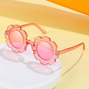Lunettes de soleil enfant multicolores tendance tournesol 2022 – Nouveauté transfrontalière Europe et Amérique – Verres anti-UV - Product Image 2