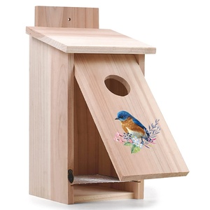 Weerbestendig Vogel Huis Met Out Deur En <span class=keywords><strong>Predator</strong></span> Guard Voor Buitenshuis Opknoping - Product Image 1