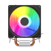 ESGAMING Personnaliser 2 Caloducs Ordinateur Cpu Refroidisseur D'air Silencieux 4000H 92mm Tuyau Cuivre Fixe RGB PC Ventilateur De Refroidissement pour Amd Intel